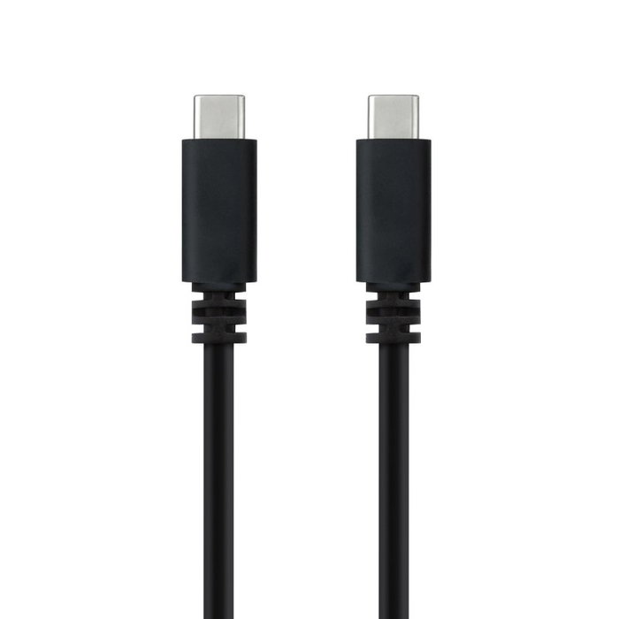 Nanocable Cable USB 2.0 USB-C a USB-C 3A 1,5 m Negro